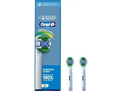 Oral-B ORIGINAL Precision Clean Electric Toothbrush Soft Replacement Brush [10X POWERFUL THAN COMPATIBLE PRODUCTS] For Vitalty,Pro,Smart Series, 2 refills, Daily clean & Gum health