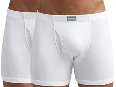 Jockey 8008 Men Super Combed Cotton Solid Long Trunk Boxer Brief(Pack of 2)
