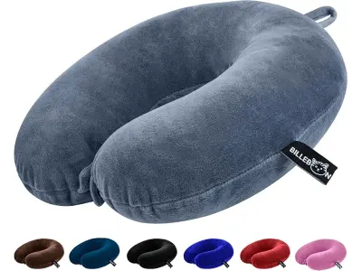 Billebon Premium Neck Pillow for Travelling Airplane Travel Pillow Comfortable Head Rest Neck H