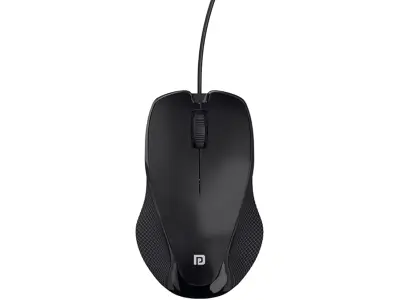 Portronics Toad 101 Wired Optical Mouse, Black | 1200 DPI, Plug & Play, Hi-Optical Tracking, 1.