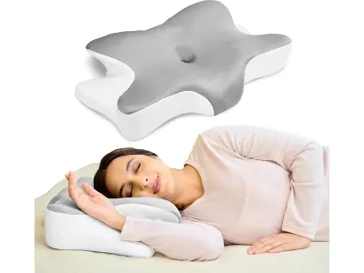 WELLGIVER Cervical Butterfly Pillow | Orthopedic Memory Foam for Neck & Shoulder Pain | Ergonom