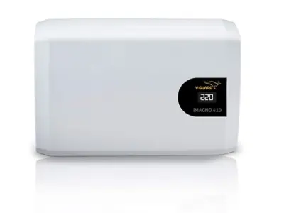 V-Guard iMagno 410 AC Stabilizer for 1.5 ton Inverter AC | Digital Display| ITDS | Energy Efficient Design | 2 Year Warranty | White | Working Range 170-270 VAC