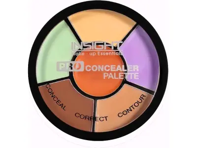INSIGHT Pro Concealer Palette - Shade Corrector | Makeup Wheel for Face | Satin–Matte Finish |