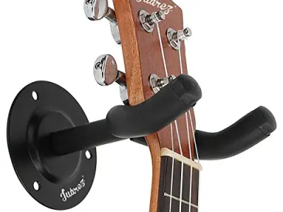 Juârez JRZ100 Guitar Wall Hanger/Mount/Holder/Hook/Stand/Rack for Acoustic/Electric/Bass Guitars, with Fittings/Accessories, Black