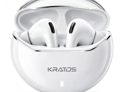 Kratos TW02 Ear Buds Wireless with 60H Playtime, Noise Isolation & Clear Calls, Bluetooth Earbuds with Voice Assistant, Ear Buds with Bluetooth V 5.3 & with Type C Fast Charging, I
