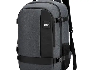 Safari 45L Expandable Overnighter Casual Hiking Travel Backpack Large size Laptop Bag for Man and Women with suitcase compartment, Ideal for Office Use, Work Trips, School, College