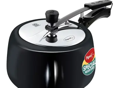 Pigeon by Stovekraft Hard Anodised Aluminium Inner Lid Cooker - 3 Litre with Induction Base, Silver, medium (14547)
