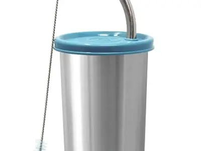 Signora Ware Sip Fast Stainless Steel Tumbler with 1 Straw and Two Lid | Leak-Proof | Reusable Straw | Lightweight and Portable | Non Toxic | Outdoor Activities | Smoothies & Shake