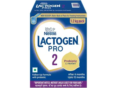 Nestlé LACTOGEN PRO 2, Follow-Up Formula with Probiotic, 1.2kg | Follow-Up Formula for infants
