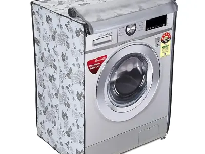 AMAZOR Waterproof & Dustproof Front Load Washing Machine Cover Polyester Compatible For IFB / LG / Samsung / Whirlpool /Bosch / Haier / Siemens (Size:8 Kg , 8.5 Kg , 9 Kg ,9.5 Kg)