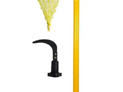 FESTEL Skytuch Shock Proof Multipurpose 8-to-24 Foot Extendable Telescopic Pole with (2 Attachments) Coconut Plucker, Mango Fruit Picker