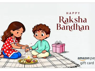 Amazon Pay Digital Gift Card | Rakshabandhan & Bhaidooj | Instant Delivery | 1-year Validity |