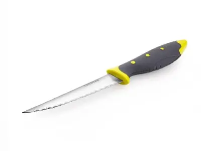 Crystal CL414 Stainless Steel Utility Knife, 22.86cm, Multicolour | Surgical Steel Blades, SoftGrip Handle