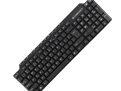 Zebronics ZEB-KM2100 Multimedia USB Keyboard Comes with 114 Keys Including 12 Dedicated Multimedia Keys & with Rupee Key