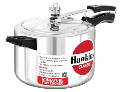 Hawkins Miniature Cooker, Toy Cooker for Kids, Mini Cooker, Small Cooker for Kids, Silver (MIN)