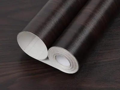 ELTON DIY Wall Paper/Wall Sticker Self Adhesive Waterproof for Living Room Bed Room Furniture Make Over Interior Exterior (45X300 CM) Mahogany