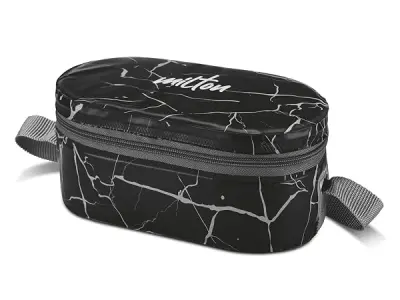 MILTON Executive Lunch Box with Steel Cutlery, 2 Inner Steel Round Containers 280ml Each & 1 Microwave Safe Oval Plastic Container 450ml, Insulated Bag, Leakproof Office Tiffin, Ea