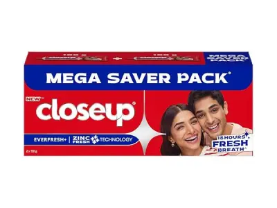 Close Up Toothpaste | Long lasting 18 Hours Of Fresh Breath & White Teeth - 300g (Pack of 2)