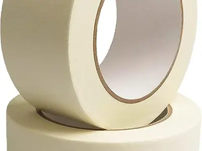 AIPL Masking Tape - 20 Meter Length 48 MM / 2" Inch - 2 Rolls Per Pack - Easy Tear Tape Best for Carpenter Labelling Painting and leaves no residue after a peel.