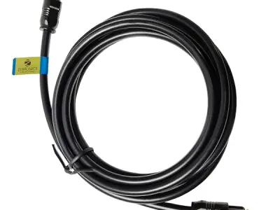 ZEBRONICS OC150 Optical Cable Supporting Dolby Digital Plus With 8 Channel (7.1) Audio Support, 1.5M, Transmission, For Smart TV, AV Receivers And More, Black