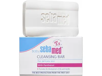 Sebamed Baby Cleansing Bar 100g|Ph 5.5 | With Panthenol|No tears & Soap Free bar| For Delicate