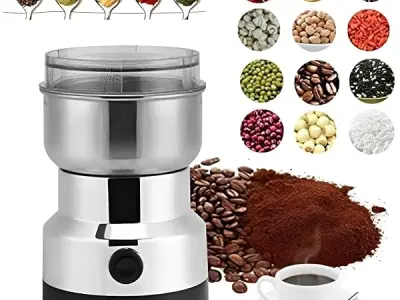 LEBENLANG Mini Mixer Grinder Small Size - Grinder Machine for Home, Mini Grinders for Spices, Masala, Chutney - Electric Portable Nima Mixer with Stainless Steel Blades
