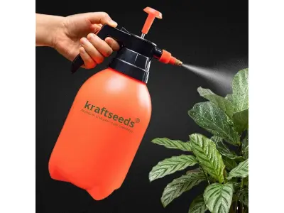 Kraft Seeds 2L Spray Pump for Plants | Garden Sprayer with Adjustable Brass Nozzle | Plastic Wa