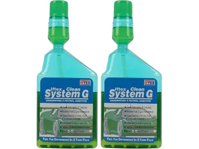 IFTEX® Clean System G Petrol Additive for All Petrol Cars (400 ml) Treats 400 L Petrol/e 20 Pet