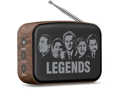 Saregama Carvaan Mini Hindi - Music Player with 401 Pre-Loaded Retro Songs, Bluetooth/FM/AM/AUX, Type-C Charger (Oakwood Brown)