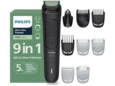 Philips India's No.1 Men's Trimmer* | One stroke beard trimming | All-in-One Grooming Kit- Face