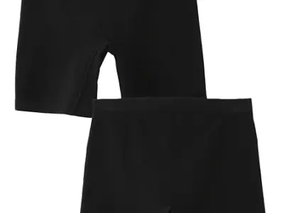 mackly Girls Inner Shorts (Pack of 2) | 2-in-1 Seamless Panty Shorts with Gusset | Soft Breathable Base Layer for Dresses, Skirts