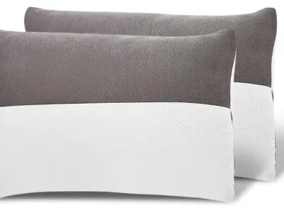 Wakefit Standard Sleeping Pillow Set of 2 with Adjustable Height | 27 x 16 Inch | Soft & Fluffy