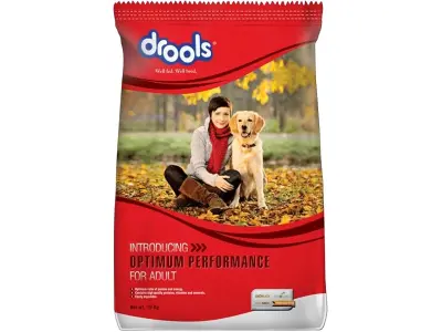Drools Optimum Performance Adult Dry Dog Food 10kg | Chicken Flavour | Optimum Protein & Energy