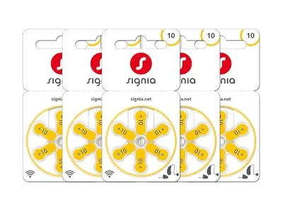 Signia Hearing Aid Batteries- Size 10- Pack of 30 Batteries- Hearstore.in