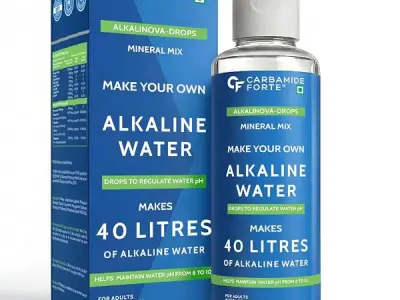 Carbamide Forte Make Your Own Alkaline Water Drops | pH Booster Drops | 40 litres of Alkaline Water per Bottle