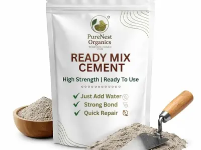 Ready Mix Cement | High Strength Repair Mortar | Just Add Water | Crack Filling, Wall Repair & Patch Work | Strong Bond Construction Cement | 450 GM