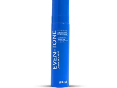 Asaya Even Tone Underarm Mist | Lightweight Spray for Underarm Pigmentation Removal & Odour Control | Even Tone Underarm Mist for Dark Underarms | 100 ml