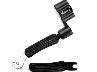 JUAREZ 3-In-1 Guitar String Winder And Cutter, Multifunctional Guitar String Pin Puller, Guitar Repairing and Adjustment Tool, Black (JRSW200BK)