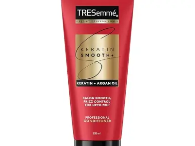 TRESemmé Keratin Smooth Anti Frizz Conditioner 335ml | 72H Frizz Control with Keratin Protein & Argan Oil | Paraben Free Hair Conditioner for Dry Frizzy Hair