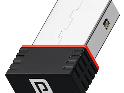 Portronics BlueFi Nano USB Wi-Fi & Bluetooth Adapter, Dual-Band 2.4GHz (200 Mbps)/5GHz (450 Mbps) up to 650Mbps, IEEE 802.11 b/g/n/ac, Plug & Play, for PC & Laptop, Compatible with