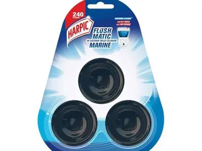 Harpic Flushmatic - Marine 150 gm | In-Cistern Toilet Cleaner Blocks