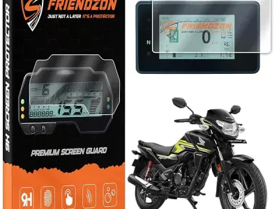 FriendZon Screen Guard For HONDA SP 125 Bike 2025 || Anti Scratch || Water Resistant || HD Clear || TFT Instrument Cluster Protector || Speedometer Accessory [Not Tempered Glass] (