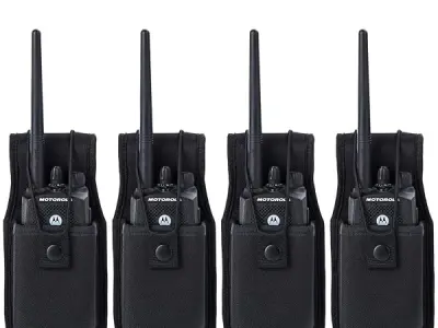 LUITON Universal Radio Case Two Way Radio Holder Universal Pouch for Walkie Talkies Nylon Holster Accessories for MOTOROLA MT500, MT1000, MTS2000 and Similar Models(4pack)