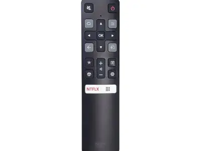 7SEVEN® Compatible with TCL Tv Remote Original Model RC802V Suitable for 3-Series, 4-Series, P-Series & iFFALCON Smart Android 4K FHD UHD QLED Television Non Voice Remote with Stre