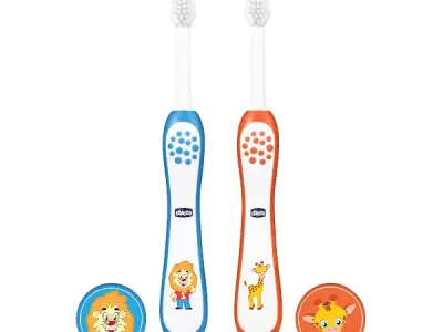 Chicco Toothbrush Set Blue + Orange 3Y-8Y