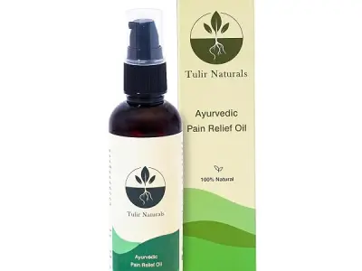 Tulir Naturals Ayurvedic Pain Relief Oil, 100% Natural, Relieves Knee, Joint, Back & Muscle Pain, Fast Absorption, 10 Natural Actives