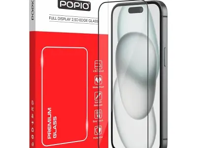 POPIO Military-Grade Gorilla Tempered Glass For iPhone 15 / iPhone 16