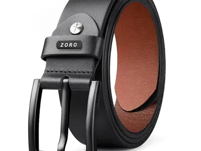ZORO Men's Genuine Leather Belt for Men | Black,Brown,Tan