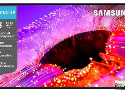 Samsung 43 inch (108cm) Crystal UHD 4K Vision AI 2026 Smart TV | 30W Speakers | 4K Upscaling | HDR10+ | 150+ Channels | 7 Years OS Upgrade | UA43UE86AHULXL