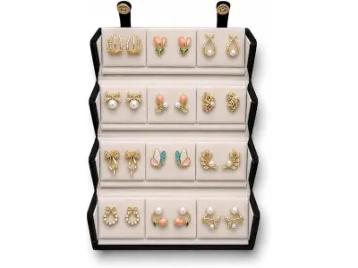 Shining Diva Fashion 12 Pairs Set Earrings for Women Girls with Stylish Organizer Box | Valenti